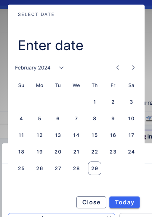 un-styled VDatepicker component